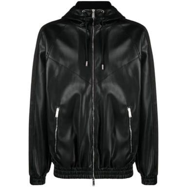 Dsquared2 Schwarze Kapuzenjacke Mit Kontrastfarben