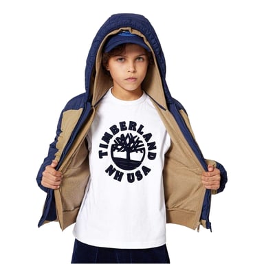 Timberland - T-Shirt für Kinder, Rundhalsausschnitt (Weiß)