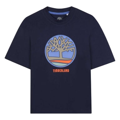 Timberland - T-Shirt für Jungen, Rundhalsausschnitt (Marine)