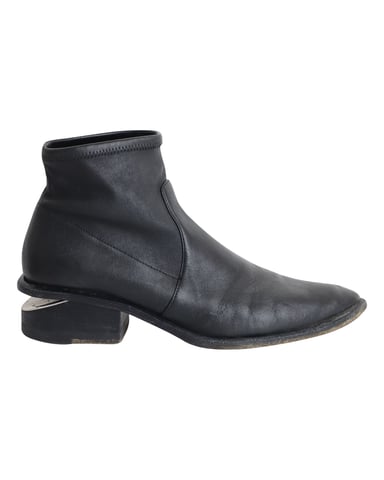 Alexander Wang Kori Stretch Stiefeletten aus schwarzem Leder