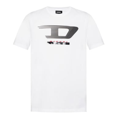 Diesel T-Just-Y4 D Logo Weißes T-Shirt