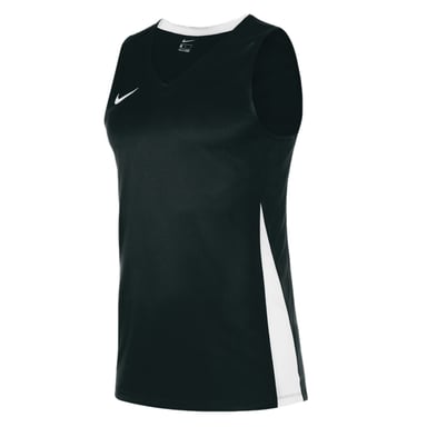 Nike - "Team" Basketball-Trikot für Herren, V-Ausschnitt (Schwarz/Weiß)
