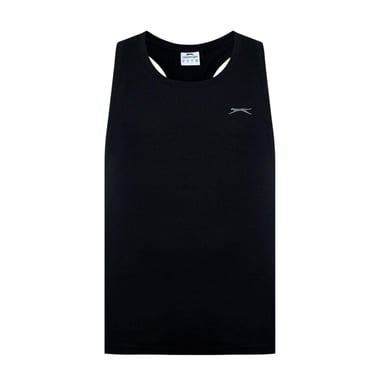 Slazenger - Top für Herren, Baumwolle, Ärmellos (Schwarz)