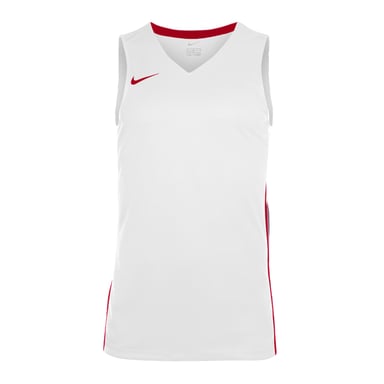 Nike - Ärmelloses Oberteil für Herren, Ärmellos (Weiß/Rot)