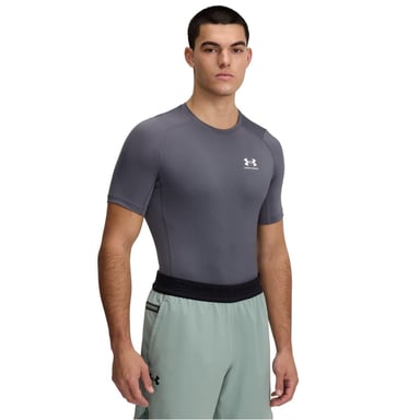 Under Armour - T-Shirt für Herren, HeatGear, Training (Burgfelsen/Weiß)