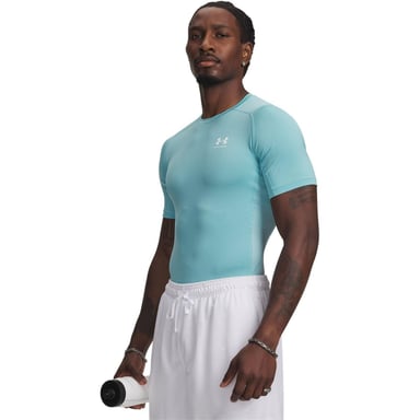 Under Armour - T-Shirt für Herren, HeatGear, Training (Dunstblau/Weiß)