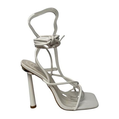 Chic - Sandalen für Damen, Leder, Stiletto-Absatz (Weiß)