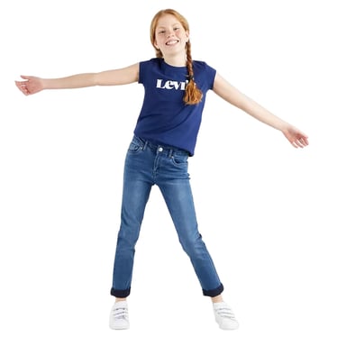 Levis - "710" Jeans für Mädchen (Mittelblau)