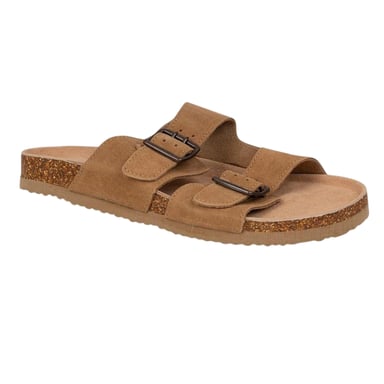 Trespass - Pantoffeln für Damen, Wildleder, flach geformter Absatz (Hellbraun)
