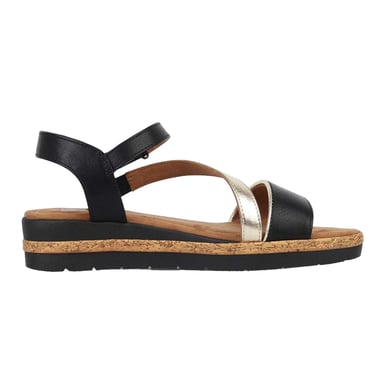 Biba - Sandalen mit Keilabsatz für Damen (Schwarz)