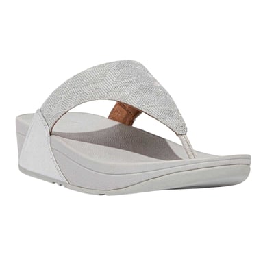 FitFlop - Glitzer Sandalen für Damen, Zehentrenner (Silber)