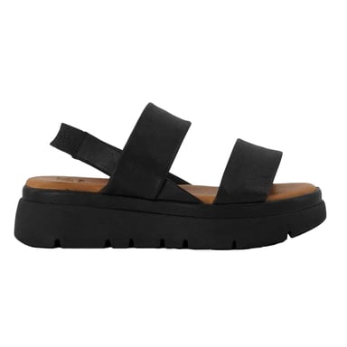 Dune London - "Location" Sandalen für Damen, Leder (Schwarz)