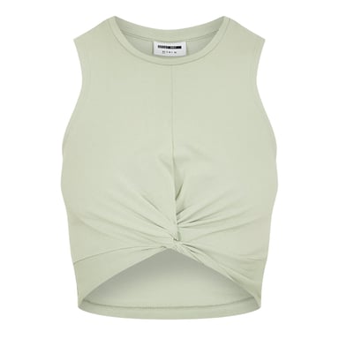 Noisy May - Kurzes Top für Damen, Ärmellos (Wassergrau)