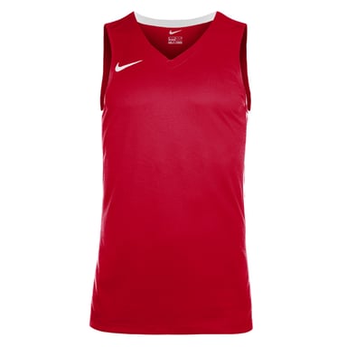 Nike - "Team" Basketball-Trikot für Herren, V-Ausschnitt (Universitäts-Rot/Weiß)