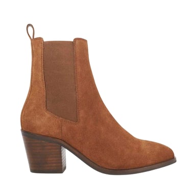 Dune London - "Pasil" Stiefel für Damen, Leder, Blockabsatz (Hellbraun)