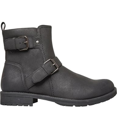 Nicholas Deakins - "Chad" Motorrad-Stiefel für Herren, Low Block Heel (Schwarz)
