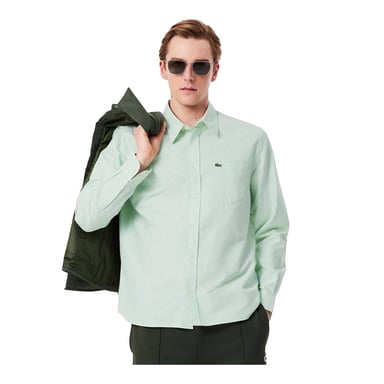 Lacoste - Hemd für Herren, Oxford-Stil (Weiß)
