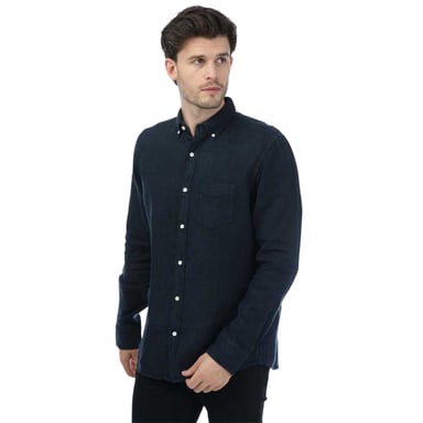 Gant - Hemd für Herren, Stückgefärbt, Regulär (Marine)