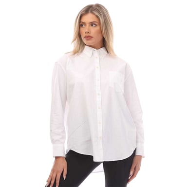 Gant - Hemd für Damen, Baumwoll-Popelin, Langärmlig (Weiß)