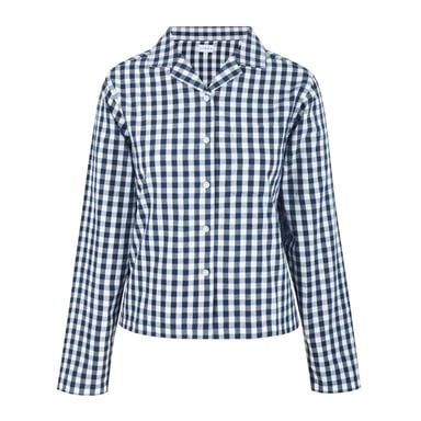 Linea - Hemd für Damen, leger, Langärmlig (Marine/Weiß)
