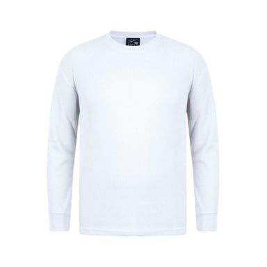 Fabric - T-Shirt für Herren, Langärmlig (Weiß)