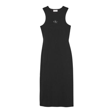 Calvin Klein - Bodycon Kleid für Damen, Midi, Baumwolle (Schwarz)
