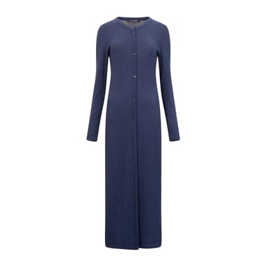 French Connection - "Meera" Maxikleid für Damen, gerippt (Blau)