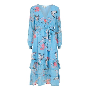 Yumi - Wickelkleid für Damen (Blau)