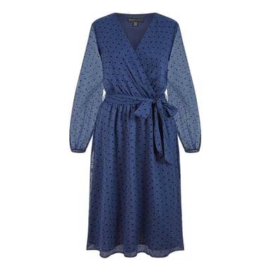 Mela London - Wickelkleid für Damen (Marine)
