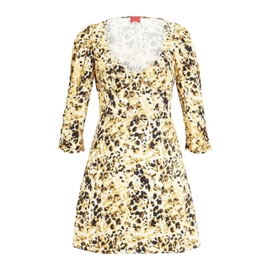 Hugo - Minikleid für Damen (Gelb/Braun)