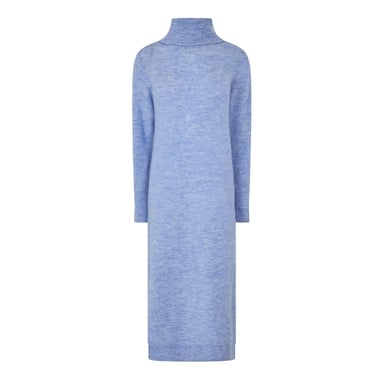 Pieces - Strickkleid für Damen, Rollkragen, Jerseyware (Hortensie)