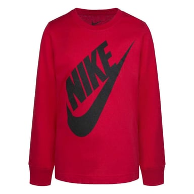 Nike - "Futura" T-Shirt für Kinder, Langärmlig (Universitäts-Rot)