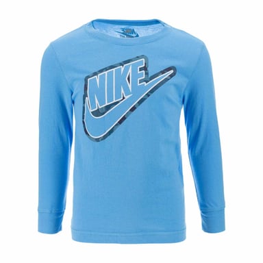 Nike - T-Shirt für Kinder, Tarnmuster, Langärmlig (Universität Blau)