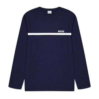 Boss - T-Shirt für Kinder, Langärmlig (Marine)
