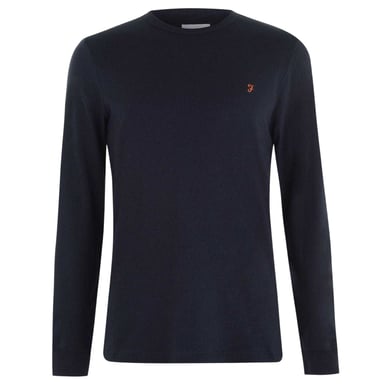 Farah - "Dennis" T-Shirt für Herren, Langärmlig (wahres Marienblau)
