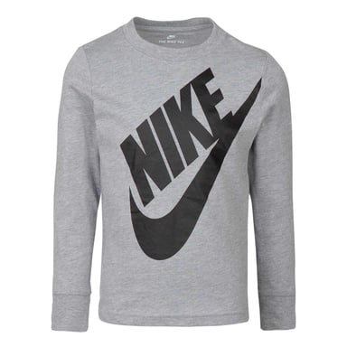 Nike - "Futura" T-Shirt für Kinder, Langärmlig (Dunkelgrau)