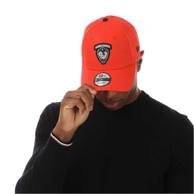 New Era - Baseball-Mütze, Abgerundeter Kopf (Orange)