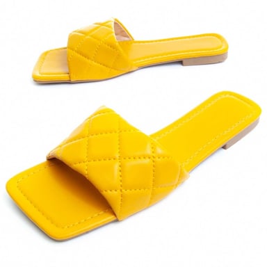 Montevita Flache Sandale Palanti Gelb