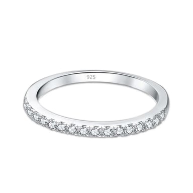 Ewiger Funkeln Sterling Silberring für Frauen mit Zirkonia BIAN018