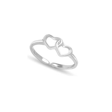 Damen Doppelhochzeitsring aus 925 Sterling Silber BIAN026