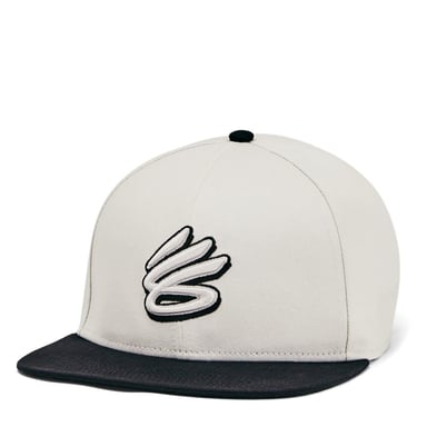 Under Armour - "Curry" Snapback Mütze für Herren, Flacher Schirm, Baumwolle (Weiß)
