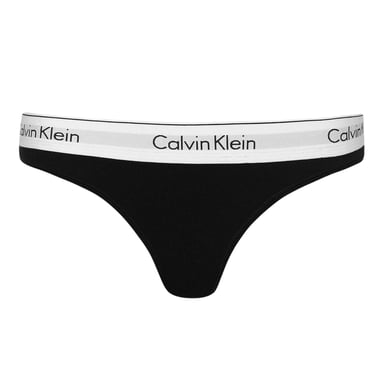 Calvin Klein - Thong für Damen, Baumwollmischung (Schwarz)