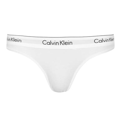Calvin Klein - Thong für Damen, Baumwollmischung (Weiß)