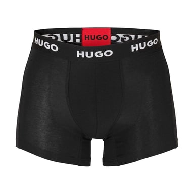 Hugo - Boxershorts für Herren, Anliegende Passform (3er-Pack) (Schwarz)