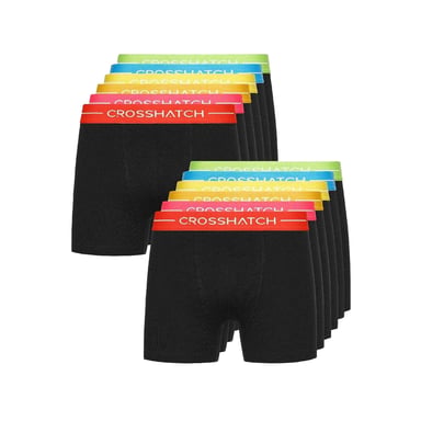 Crosshatch - Boxershorts für Herren, Baumwollmischung (Schwarz)