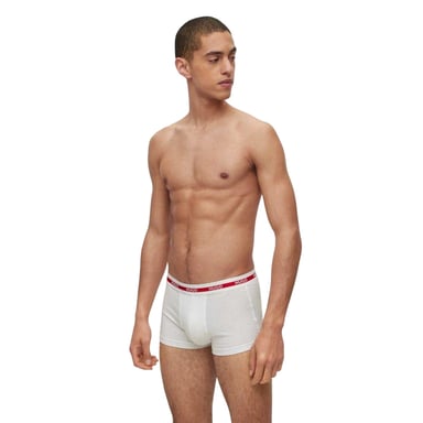 Hugo - Retropants für Herren, Baumwolle aus biologischem Anbau (3er-Pack) (Rot)