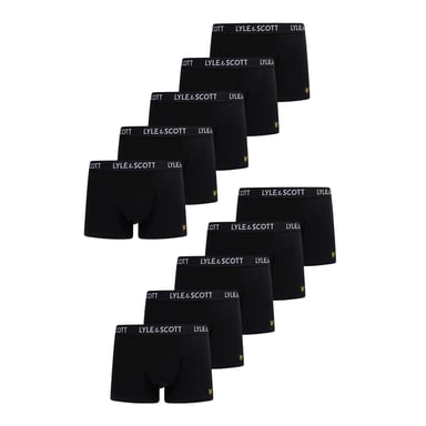 Lyle & Scott - Retropants für Herren (10er-Pack) (Kernschwarz)