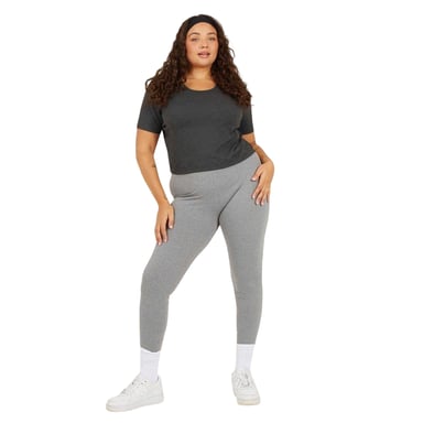 Brave Soul - kurzes T-Shirt für Damen, Plus (Holzkohle)