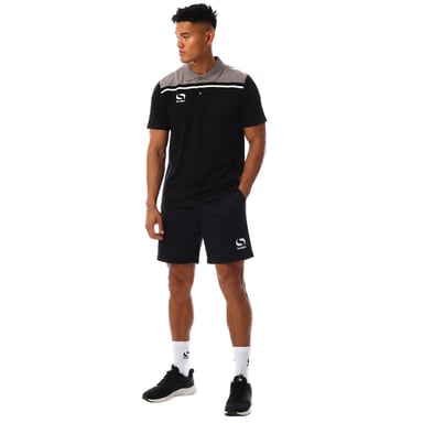 Sondico - "Precision" Poloshirt für Herren, Mit Kragen (Schwarz/Holzkohle)