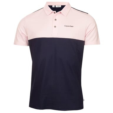 Calvin Klein - Poloshirt für Herren, Mit Kragen (Marine/Pink)